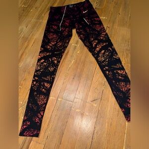 Nike Run Full Length High Rise Dri-Fit Sunset Tree Leggings Size S